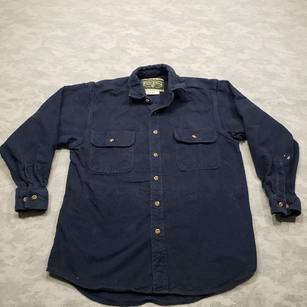 Field & Stream Navy Casual Heavyweight Button Down Shirt